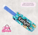 Teal Bubbles Blue Puppy Dog Popsicle Koozie