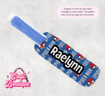 Blue Spider Words Popsicle Koozie
