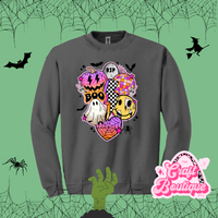 Colorful Retro Halloween Printed Sweatshirt