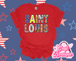 Saint Louis Treasures Printed Tee - Red