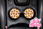 Cutesy Jack-o-Lantern Car Coaster Set