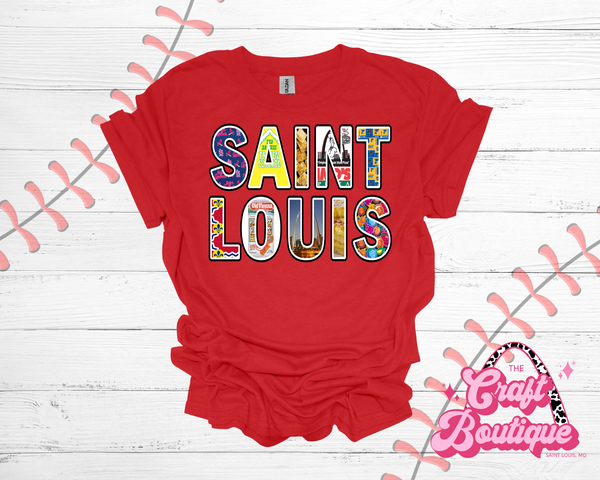 Saint Louis Treasures Tee - Red
