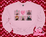 I'd Kill 4 U Horror Printed Sweatshirt - Pink