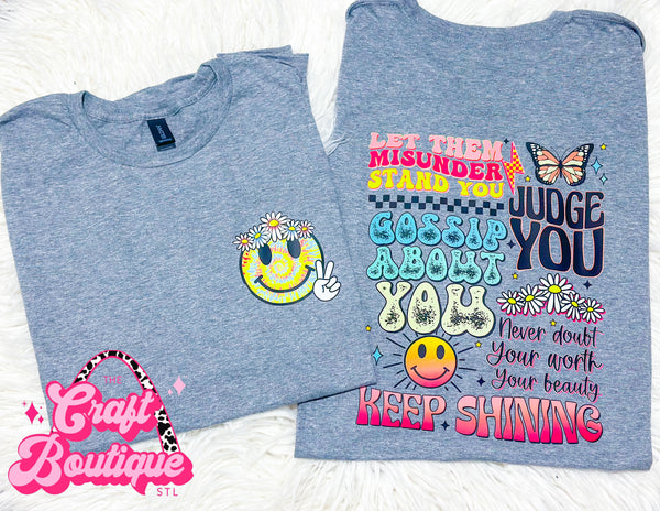 Let Them Colorful Printed Tee