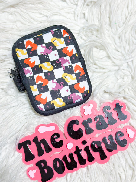 Checkered Witchy Sisters Tumbler Wallet