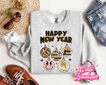 Happy New Year Trendy Ornaments Sweatshirt