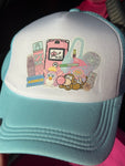 Light Blue & White Trucker Hat - 90s/00s Girly Things