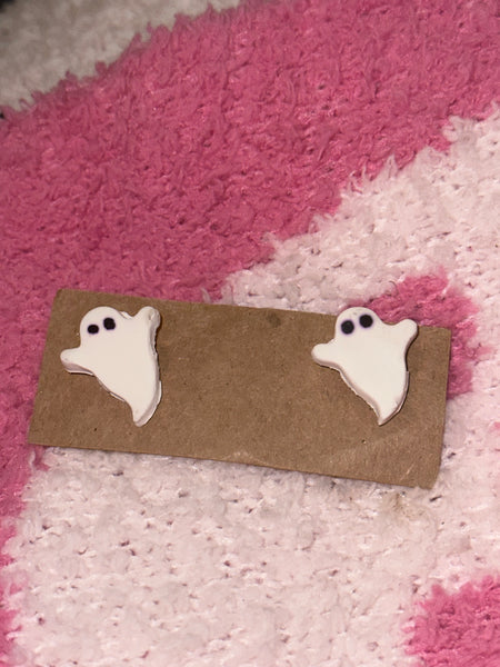 Ghost Clay Earrings
