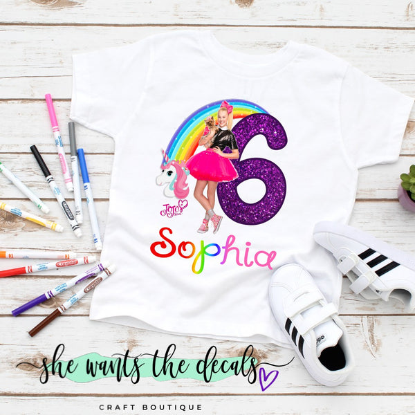 Jojo Siwa Unicorn Birthday Shirt