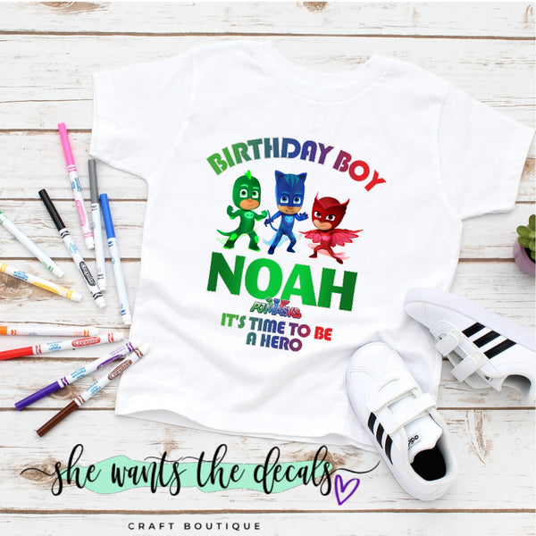 PJ Masks Hero Birthday Shirt