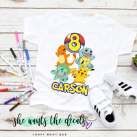 Pokemon Birthday Shirt