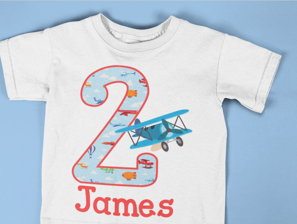 Airplanes Birthday Shirt