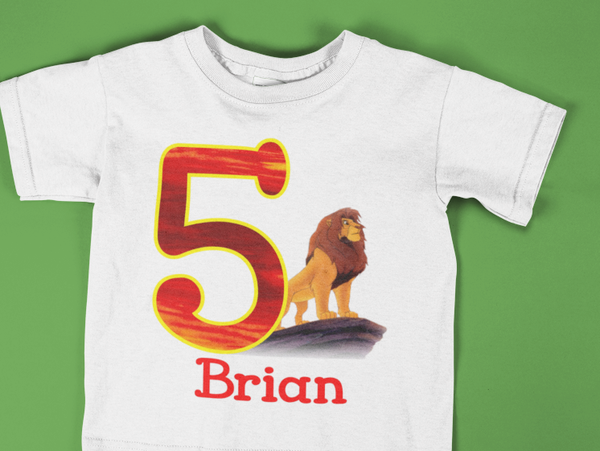 Lion King Simba Birthday Shirt