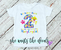 Baby Shark Colorful Birthday Shirt