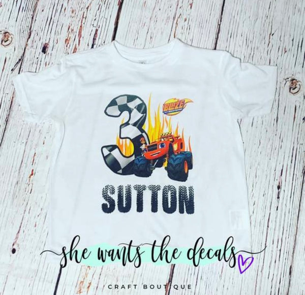 blaze birthday shirt